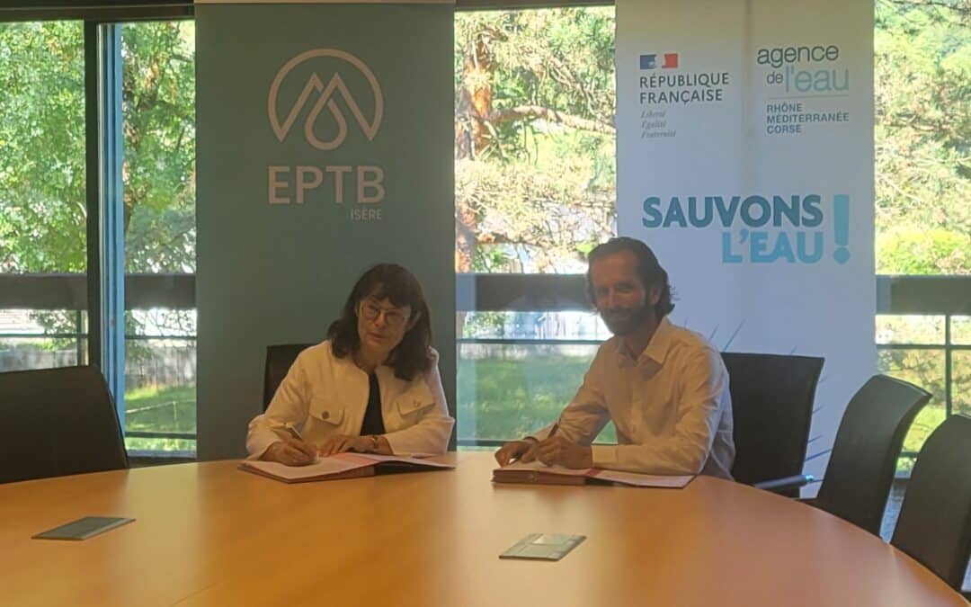 Signature de l’accord-cadre entre l’EPTB Isère et l’Agence de l’eau Rhône Méditerranée Corse